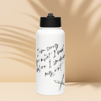 Sorry For What I Said Stainless Steel Water Bottle With A Straw Lid