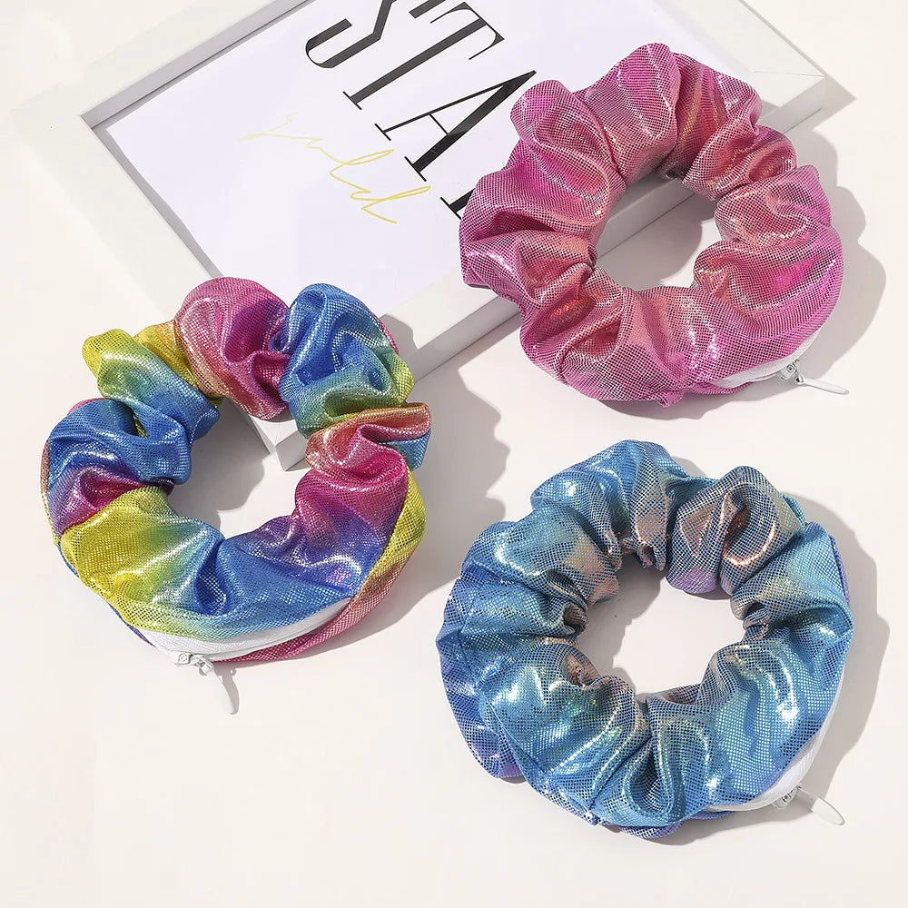 Hair Tie Hair Scrunchie ⁣⁣⁣⁣With Hidden Stash Pocket