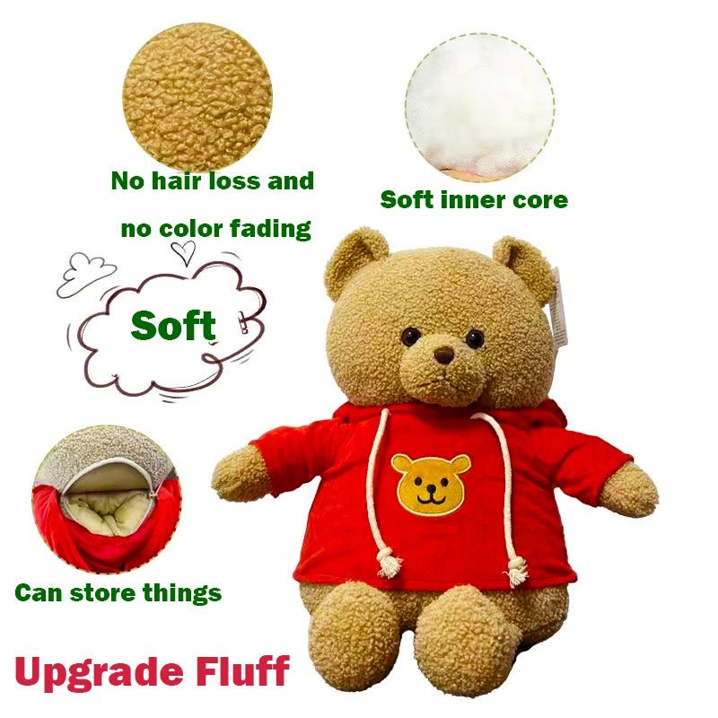 Plush Bear Hidden Storage Safe Compartment