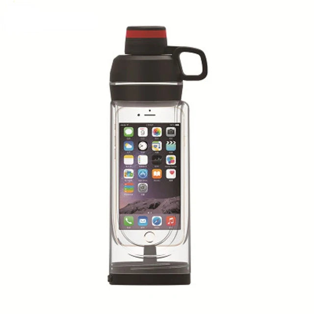 Water Bottle With Hidden Stash Phone Pocket