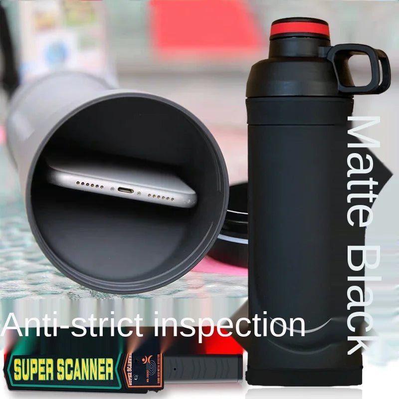 Water Bottle With Hidden Stash Phone Pocket