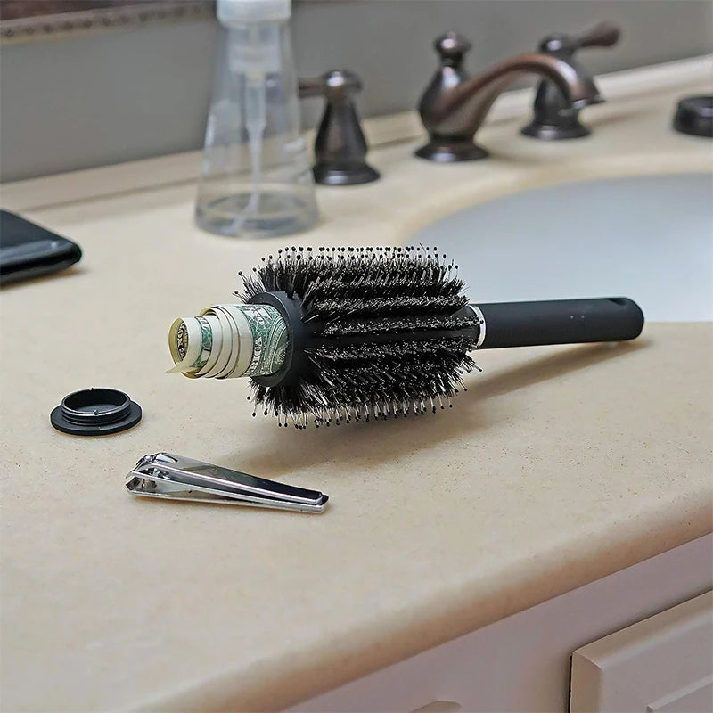 Real Hairbrush With Hidden Stash Compartment