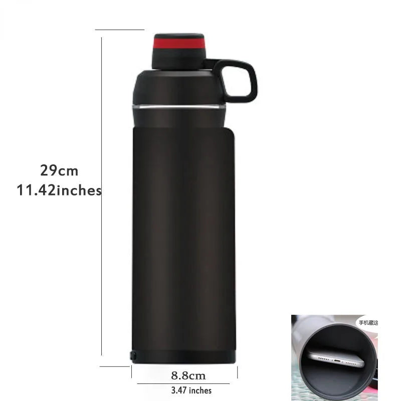 Water Bottle With Hidden Stash Phone Pocket