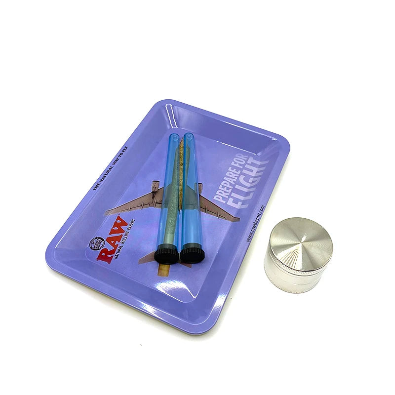 Zinc Alloy 4-layer Grass Grinder With Plastic Tubes And King Size Metal Tray