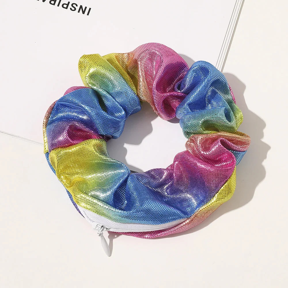 Hair Tie Hair Scrunchie ⁣⁣⁣⁣With Hidden Stash Pocket