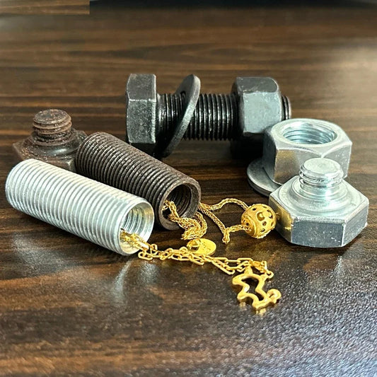 Metal Screw Bolt With hidden Stash compartment