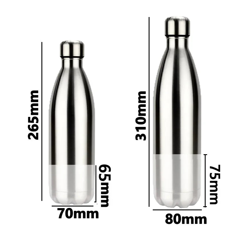 Stainless Steel Water Bottle With Secret Stash Compartment