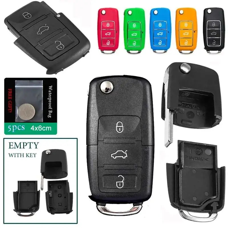 Car Key With Hidden Secret Stash compartment (Multiple Colors)